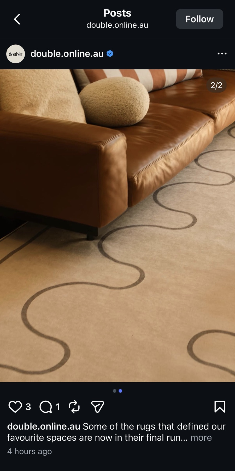 Double Rug wool texture detail