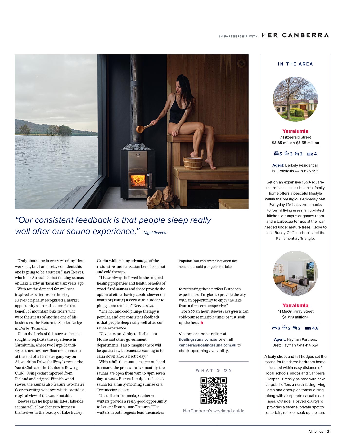 Allhomes editorial Floating Saunas