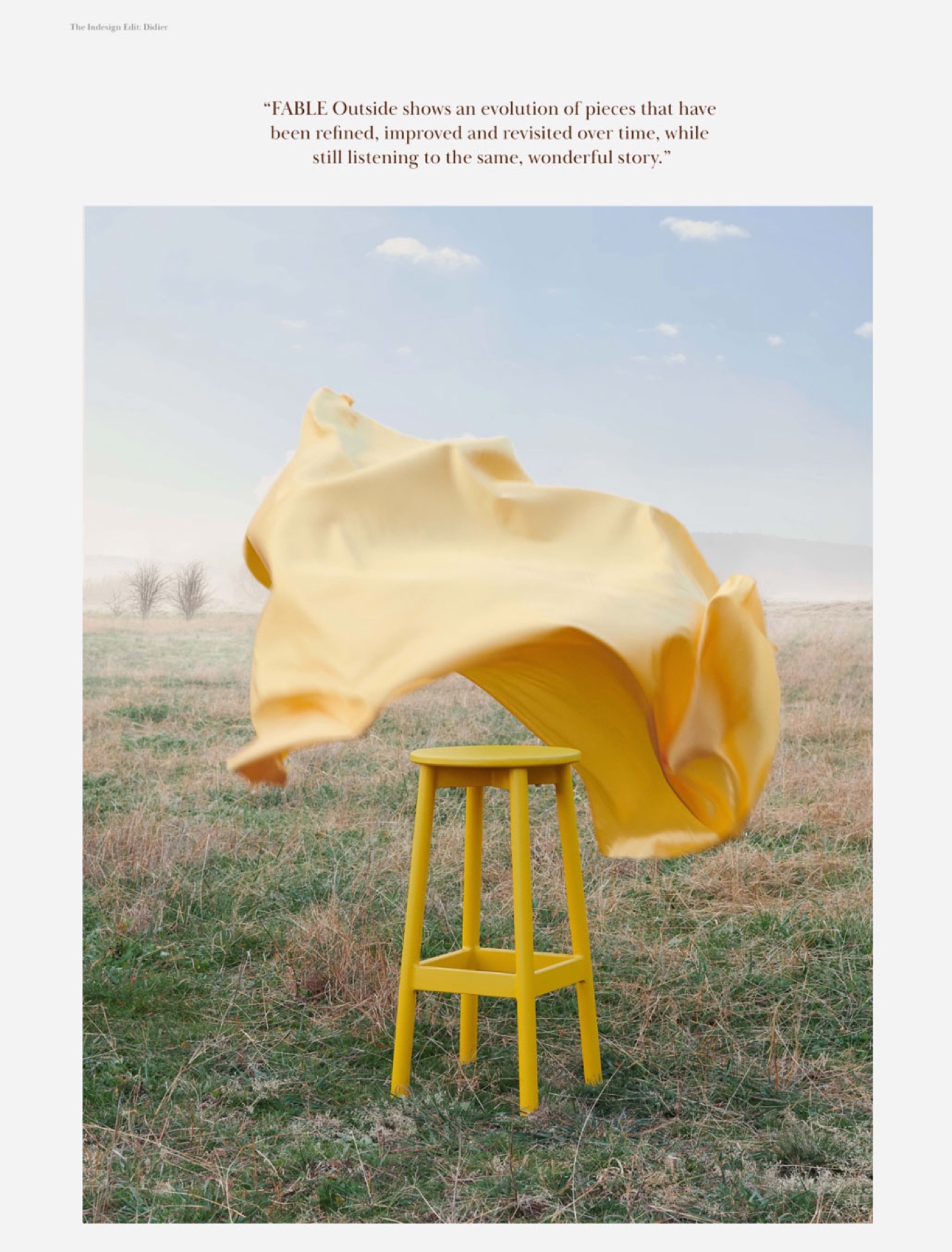 Didier FABLE Outside furniture photography